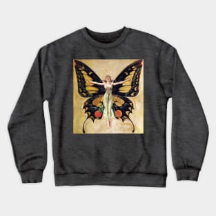 Butterfly Woman Crewneck Sweatshirt